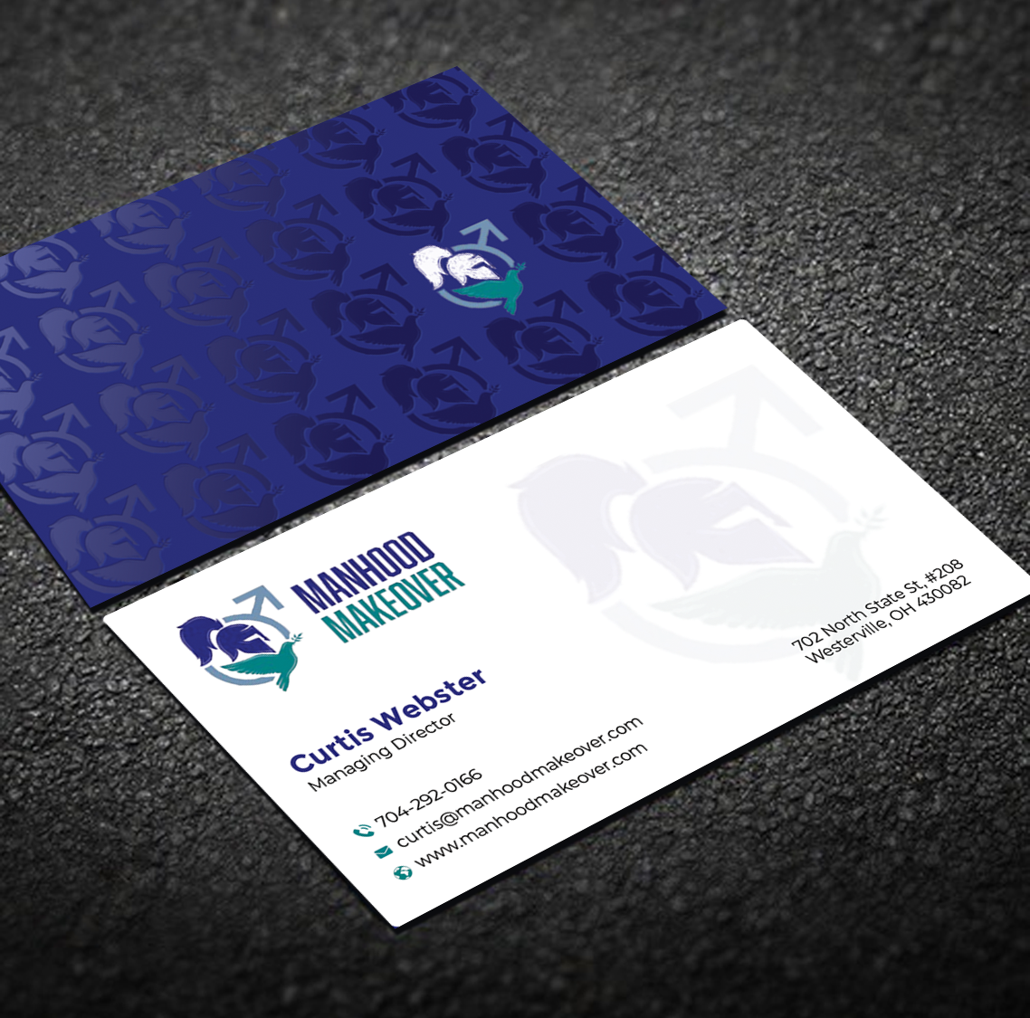 Business Card Design by Graphixpointt for Manhood Makeover | Design #34794305