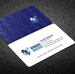 Business Card Design by Graphixpointt for Manhood Makeover | Design: #34794314