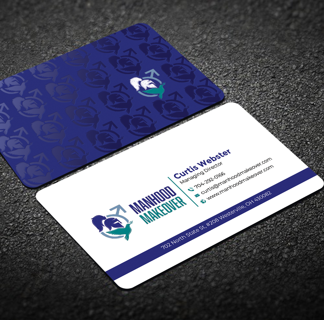 Visitenkarten-Design von Graphixpointt für Manhood Makeover | Design #34794315