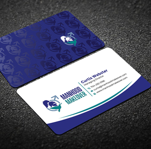 Business Card Design by Graphixpointt for Manhood Makeover | Design: #34794316