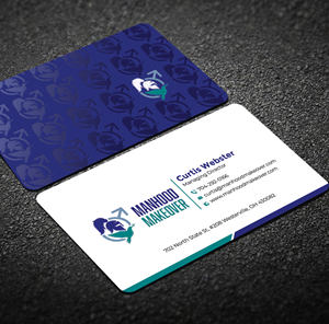 Business Card Design by Graphixpointt for Manhood Makeover | Design: #34794318