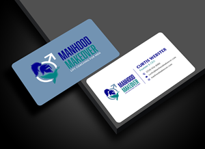 Business Card Design by Sun Moon Graphic Designer for Manhood Makeover | Design: #34803798