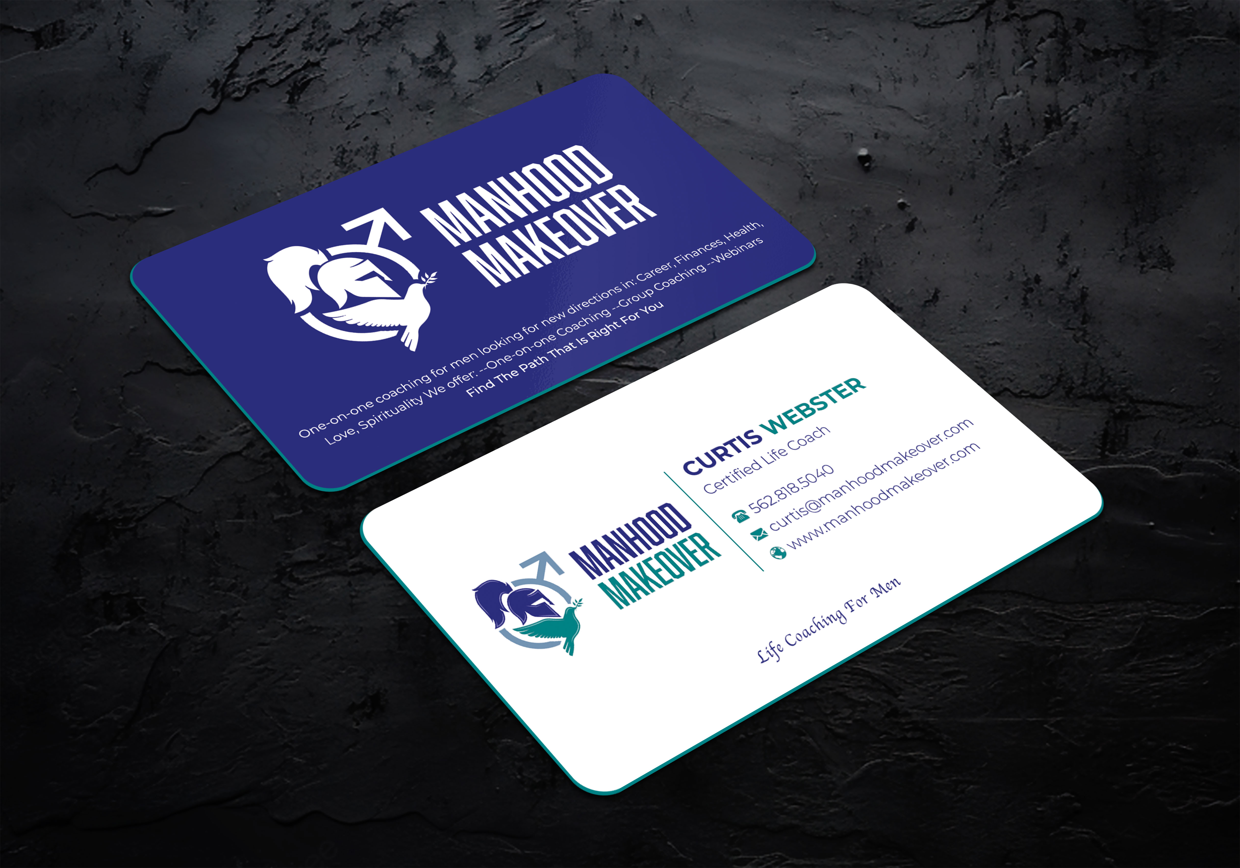 Business Card Design by Firoze049 for Manhood Makeover | Design: #34802430