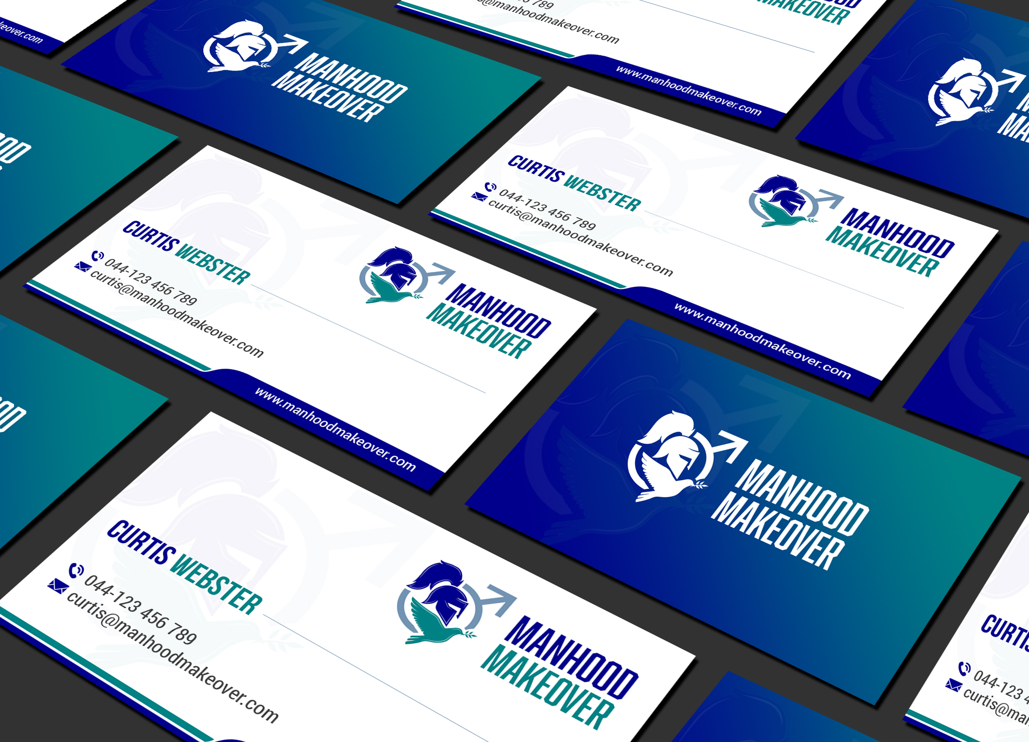 Business Card Design by Creations Box 2015 for Manhood Makeover | Design #34797569
