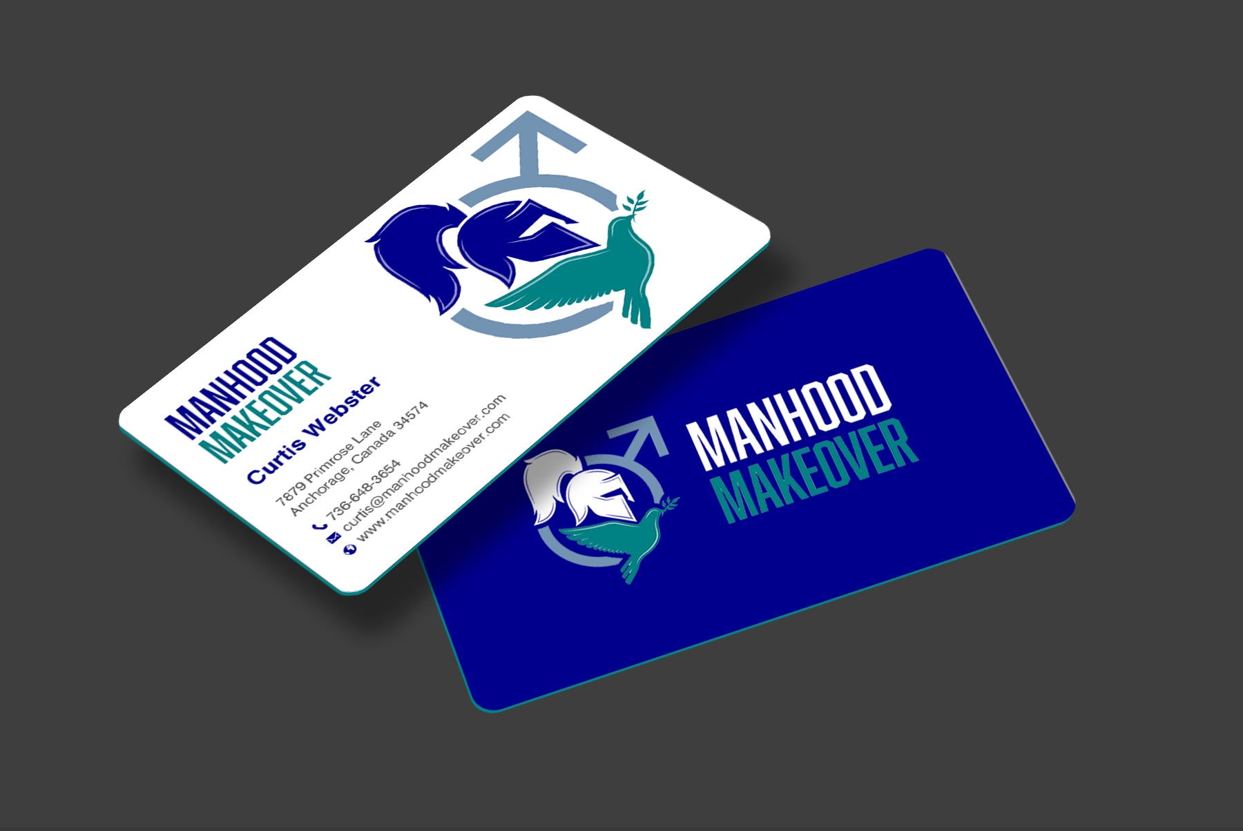 Business Card Design by chandrayaan.creative for Manhood Makeover | Design #34804820