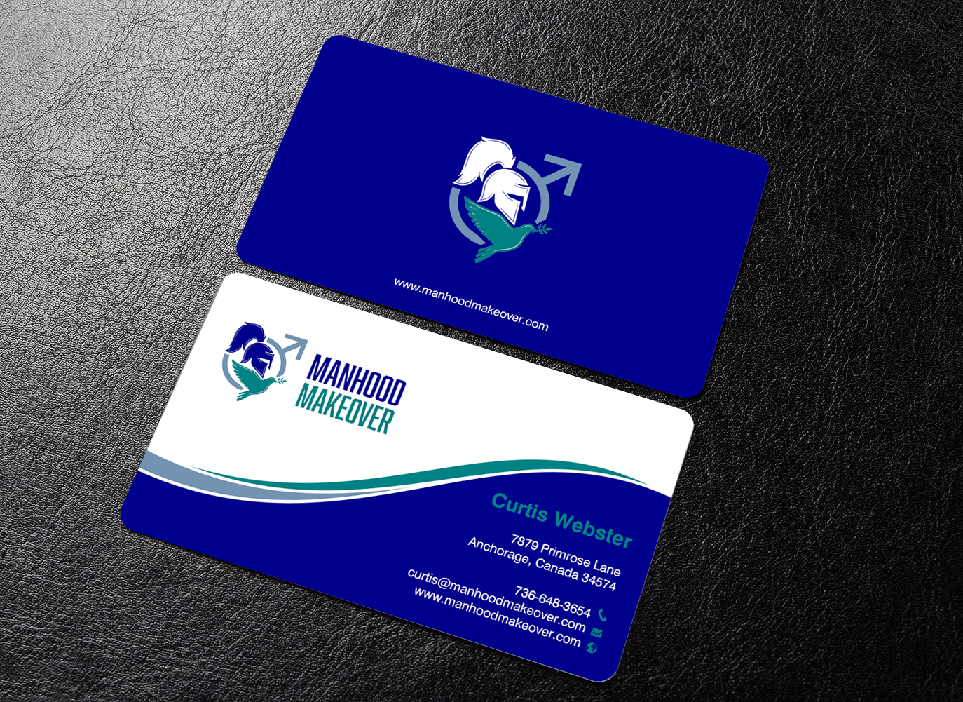 Business Card Design by chandrayaan.creative for Manhood Makeover | Design #34804830