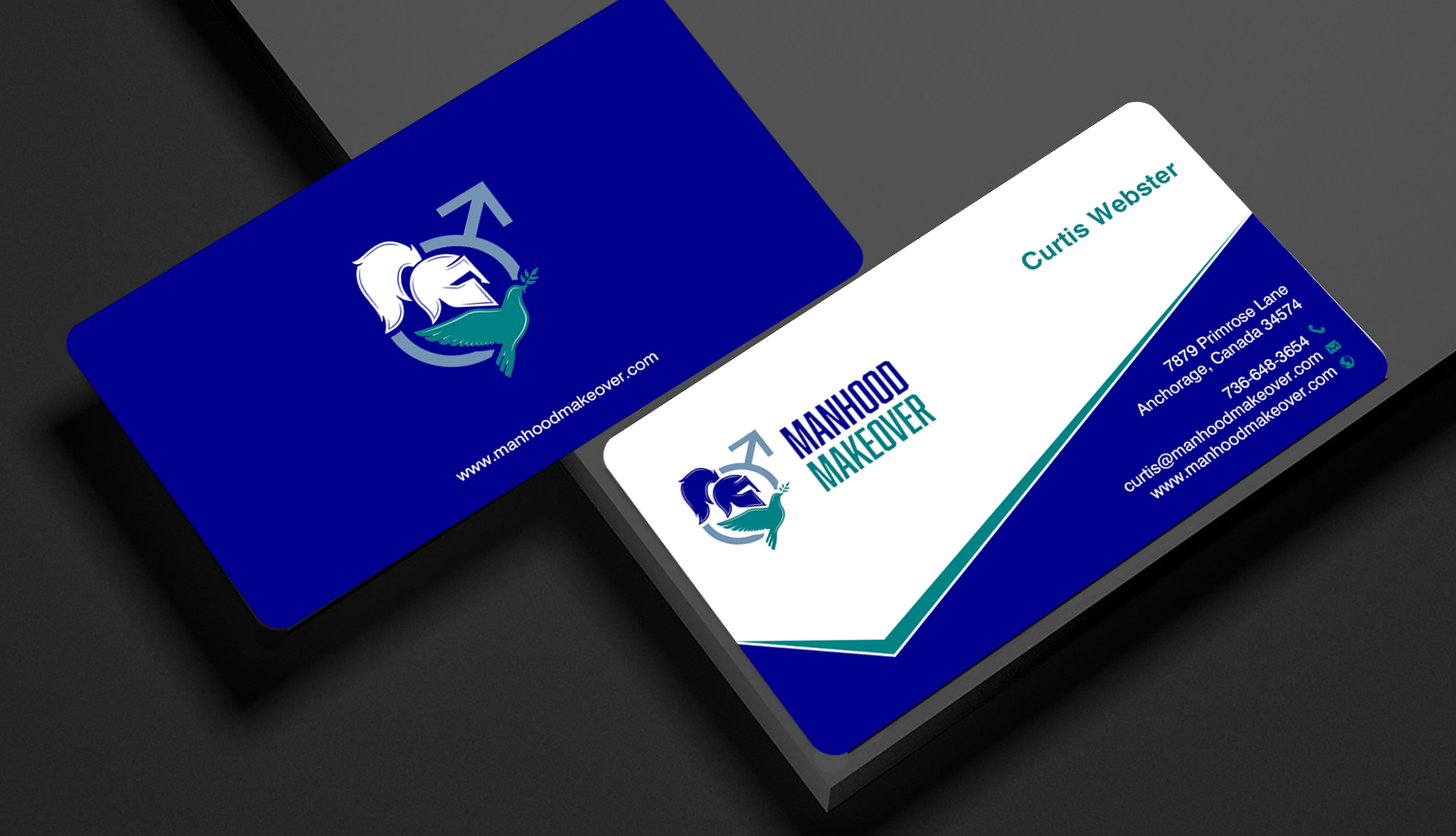 Business Card Design by chandrayaan.creative for Manhood Makeover | Design #34804832