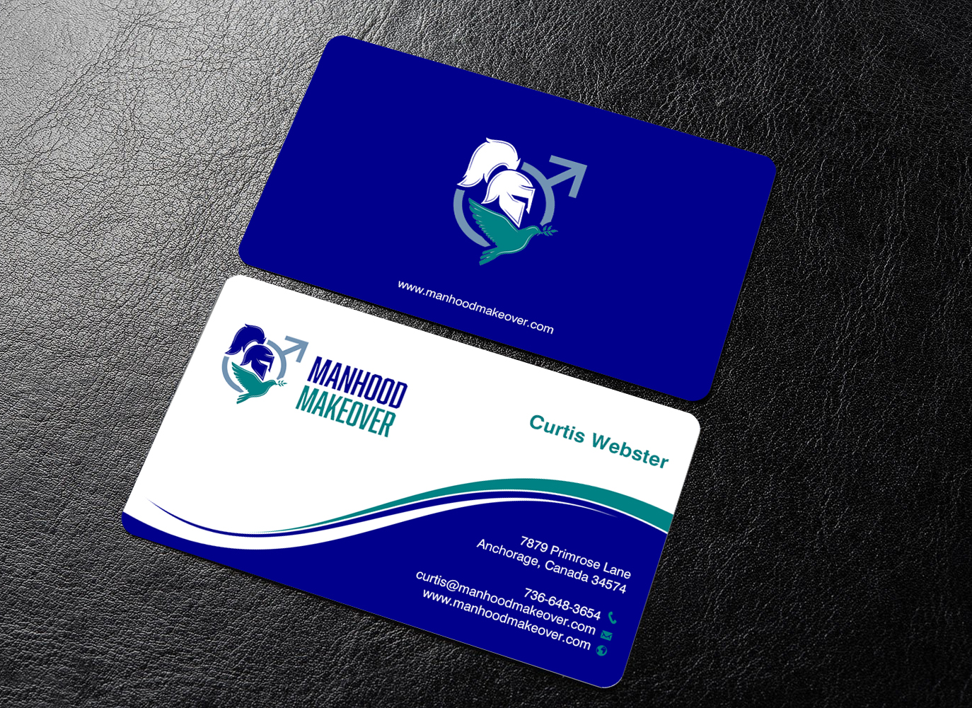 Business Card Design by chandrayaan.creative for Manhood Makeover | Design #34804833