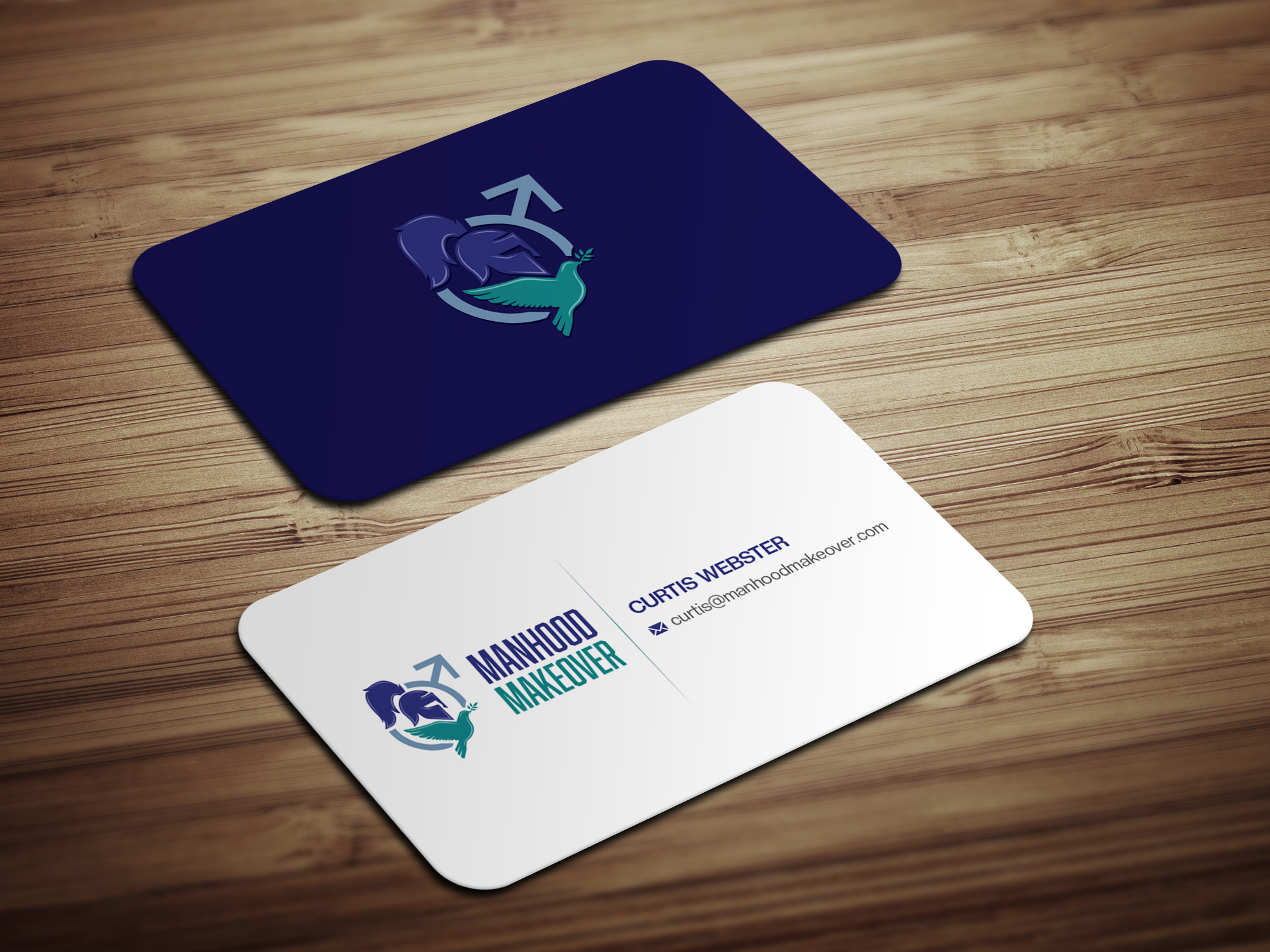 Business Card Design by Magic of Art for Manhood Makeover | Design #34804595