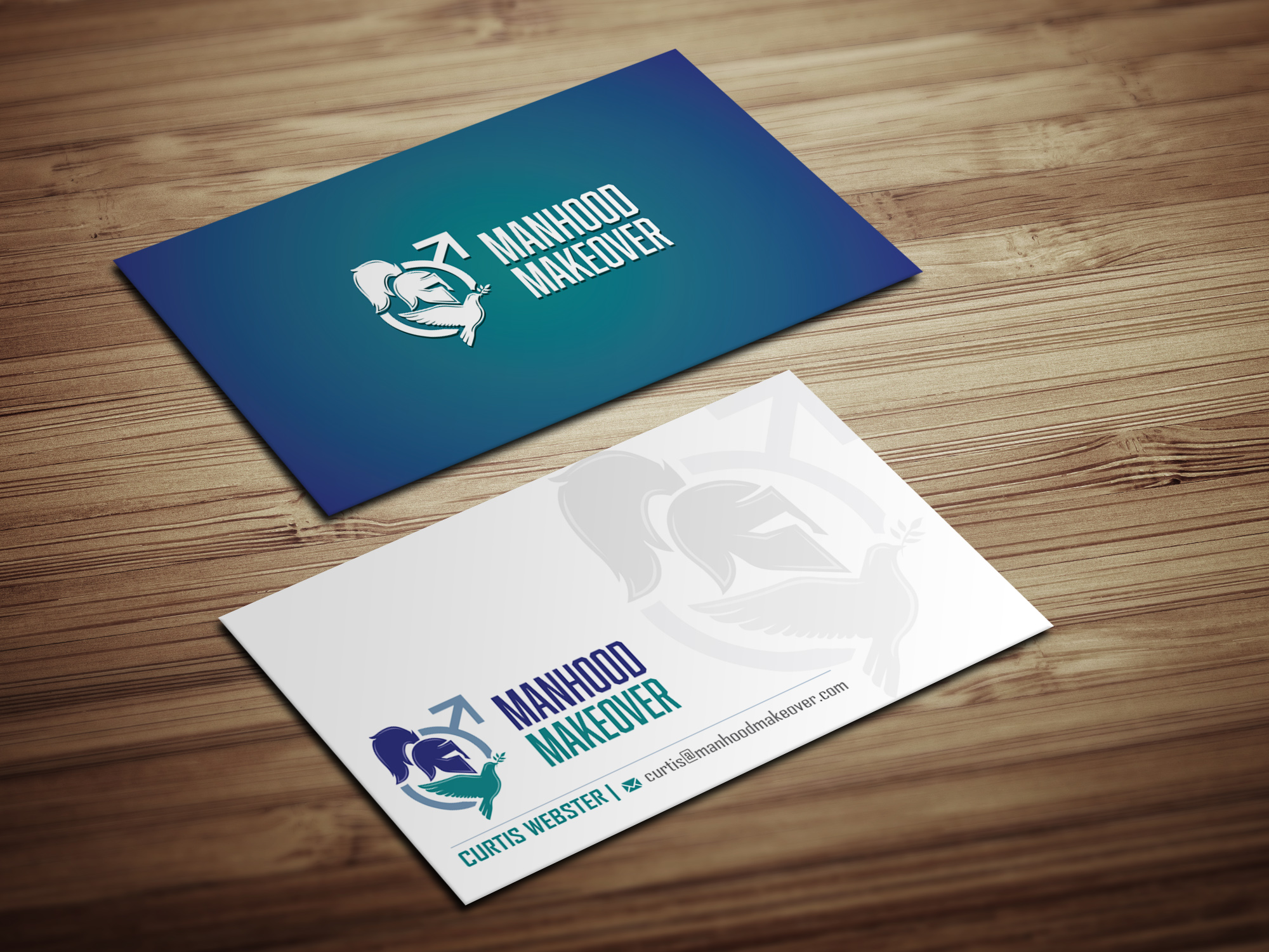 Business Card Design by Magic of Art for Manhood Makeover | Design #34804596