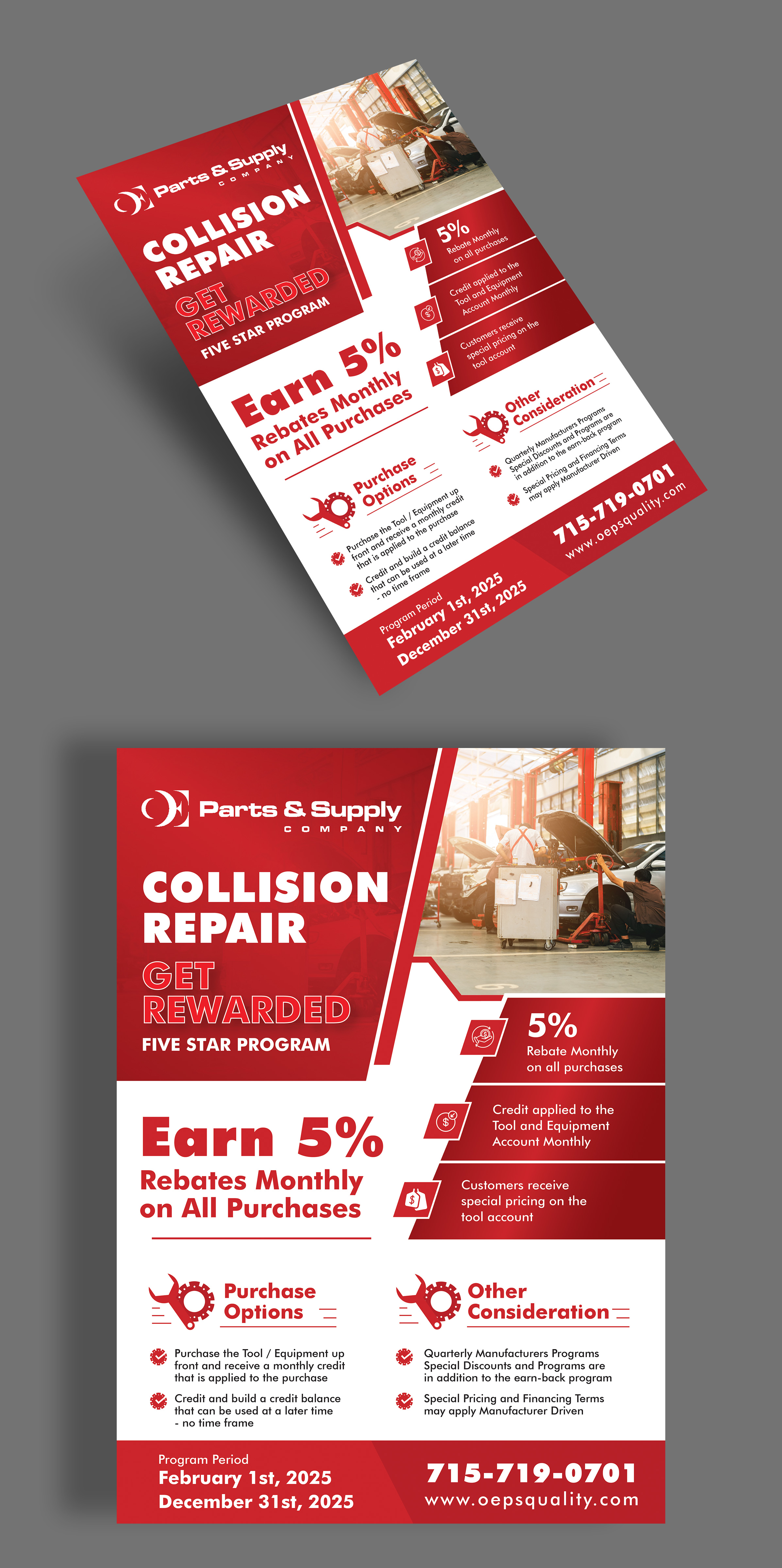 Flyer Design by Impressive Designs for OE FINISH | Design #34803794