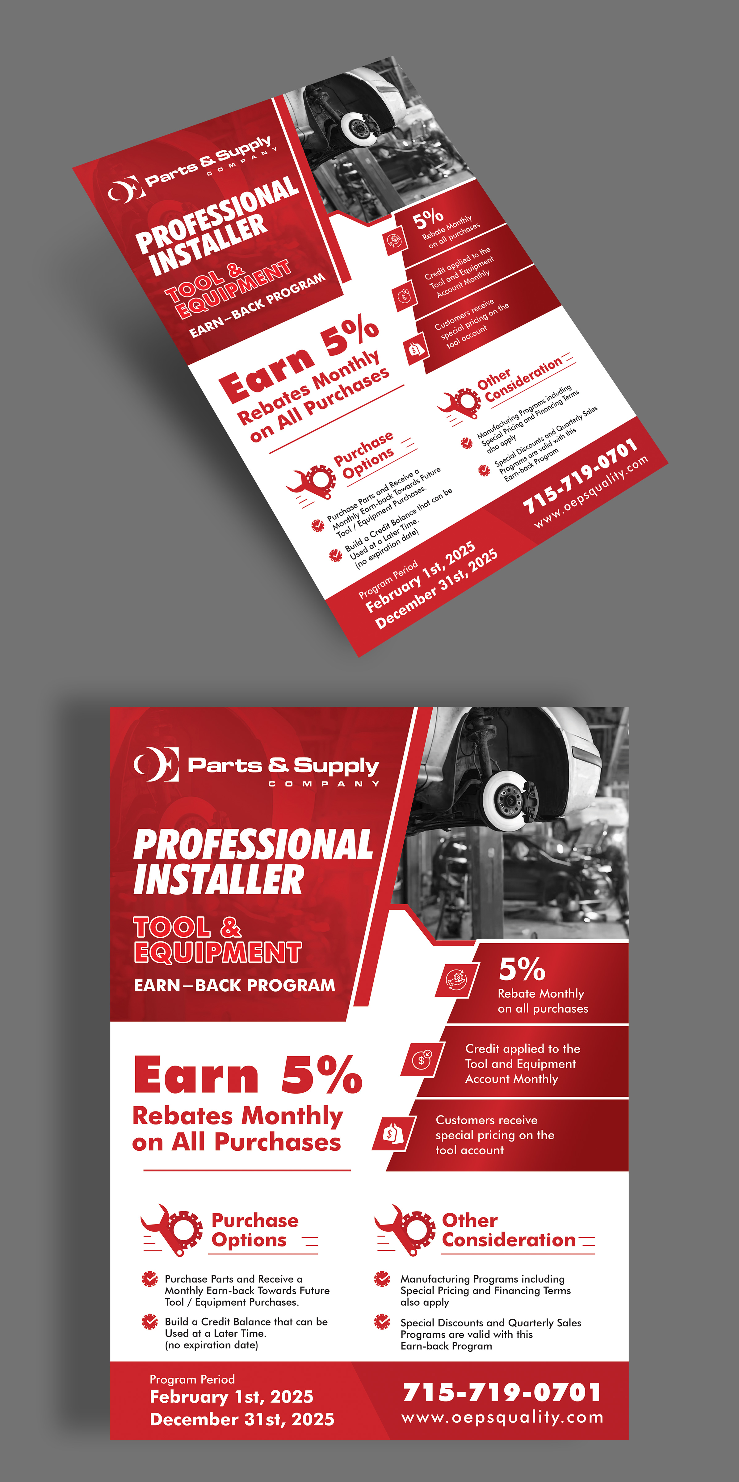 Design de Flyer par Impressive Designs pour OE FINISH | Design #34810969