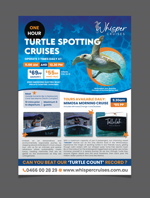 Diseño Gráfico por saurov para Whisper Cruises | Diseño: #34813956