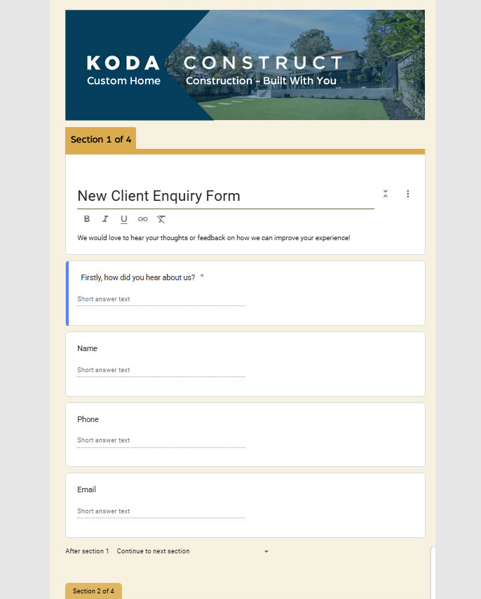 Graphic Design by HarmiDesigning for Koda Construct | Design #34842109