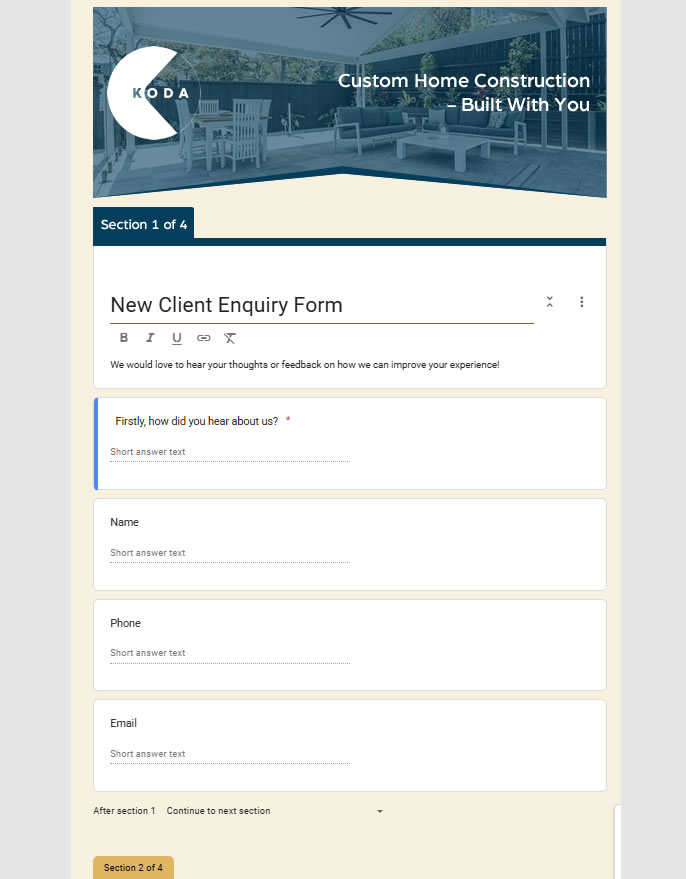 Graphic Design by HarmiDesigning for Koda Construct | Design #34842111