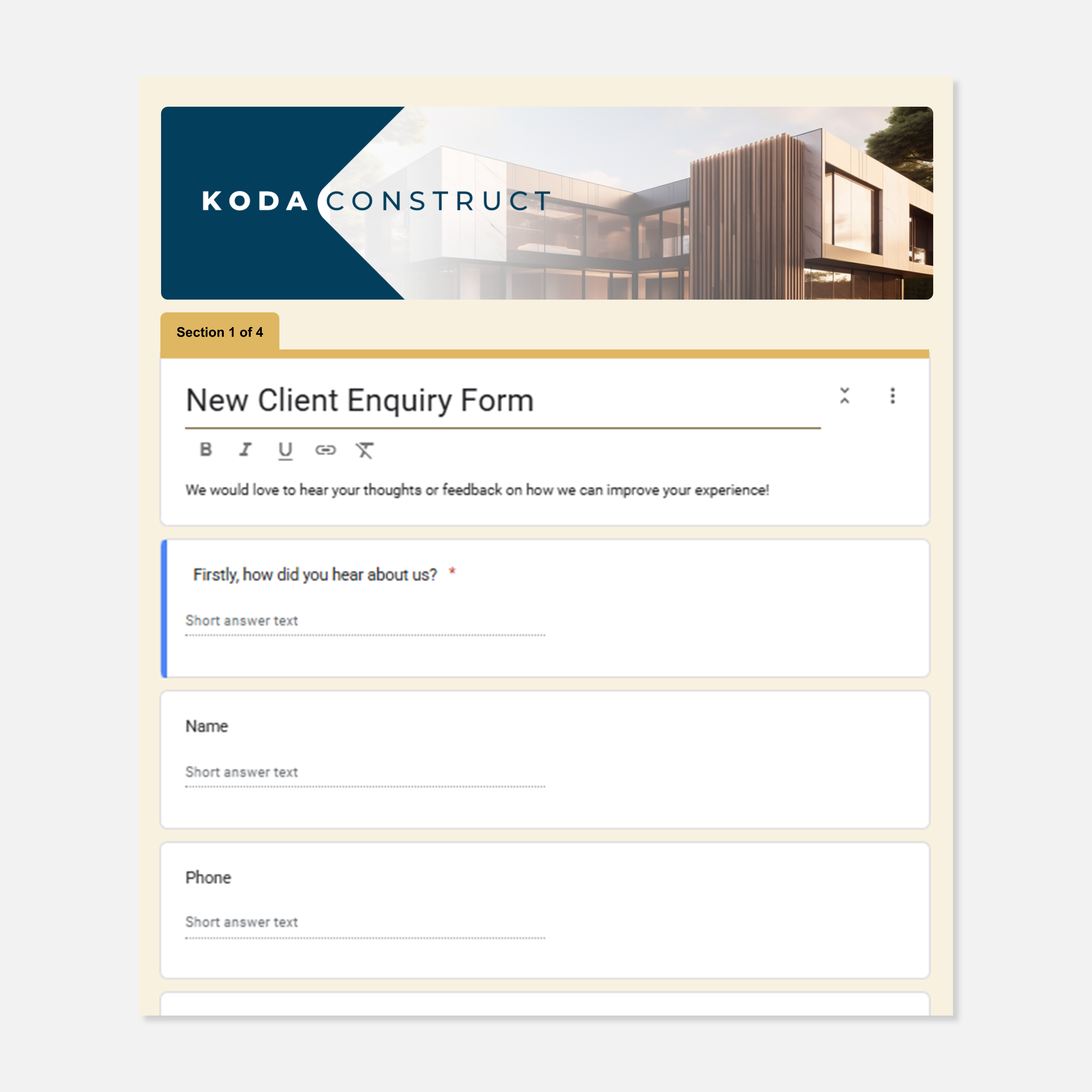 Graphic Design by RCDJ for Koda Construct | Design #34810672