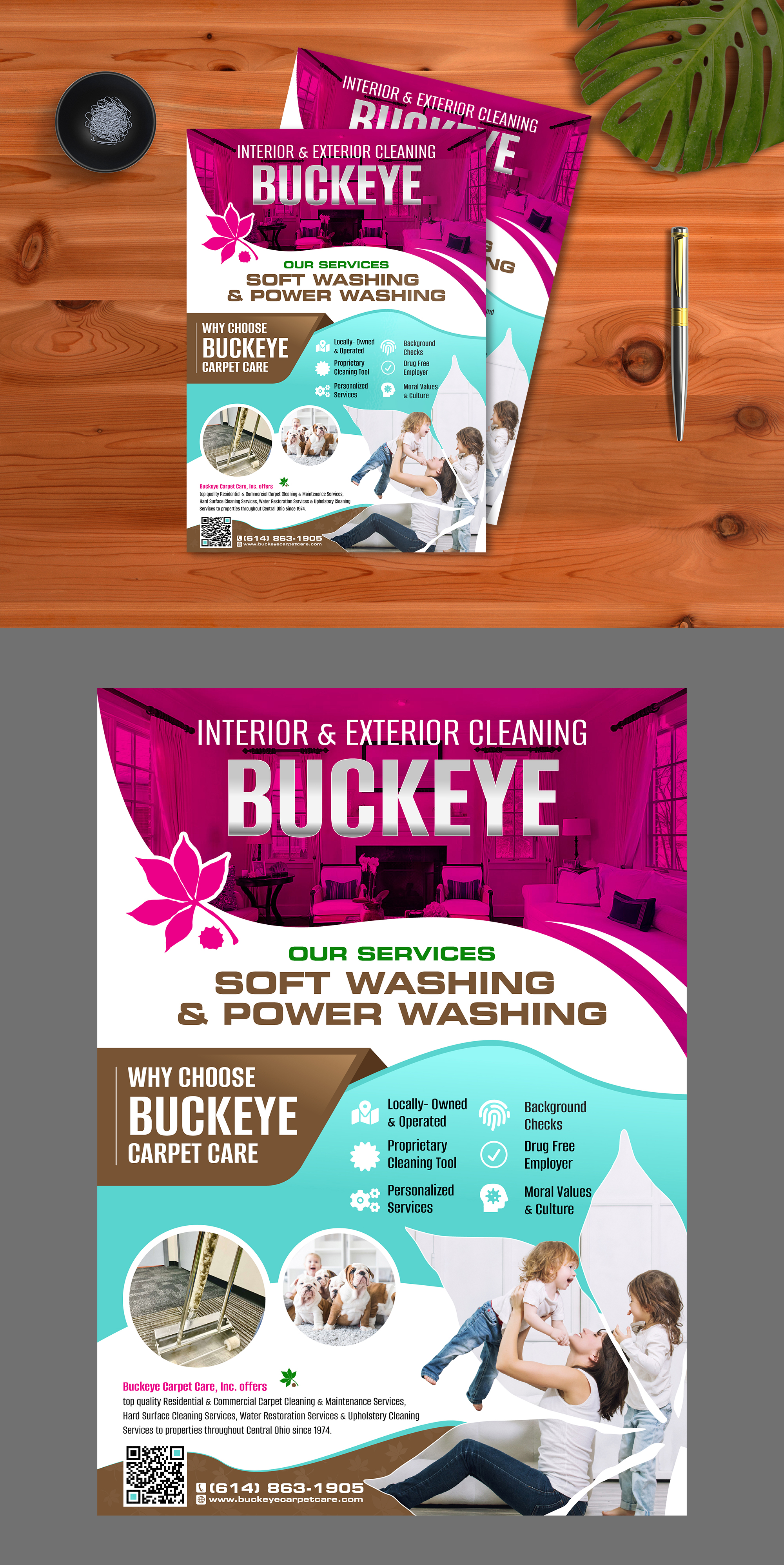 Flyer Design by 123graphics for Buckeye Carpet Care, Inc. | Design #34821998