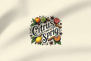 Fun and Elegant Beverage Syrup Logo