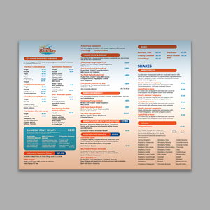 Diseño de Menú por debdesign para Chads | Diseño: #34821781