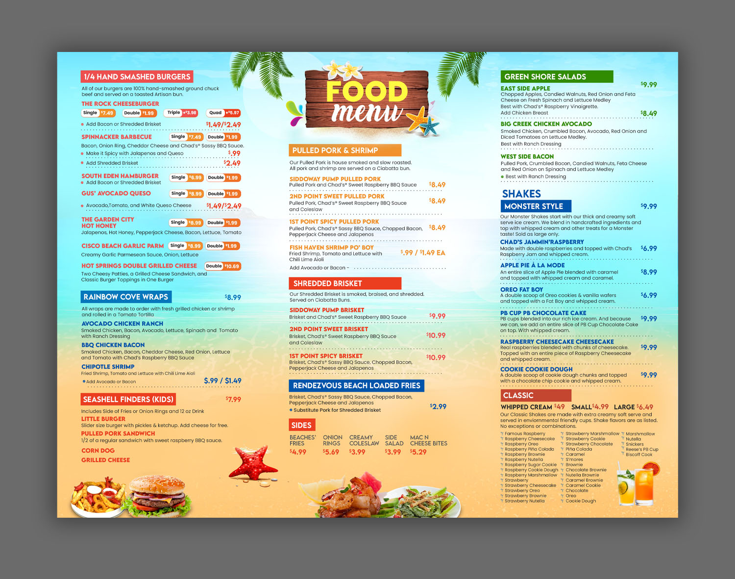 Diseño de Menú por debdesign para Chads | Diseño #34826178