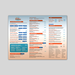 Diseño de Menú por debdesign para Chads | Diseño: #34826779
