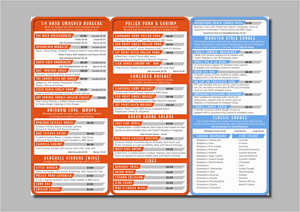 Menu Design by Skybluedesignstudio