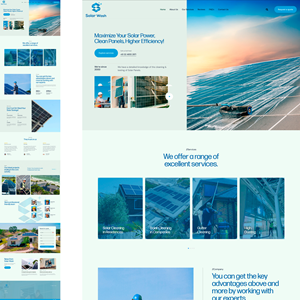Web Design by DB_Design for Solar Wash Holdings Pty Ltd | Design #34821896