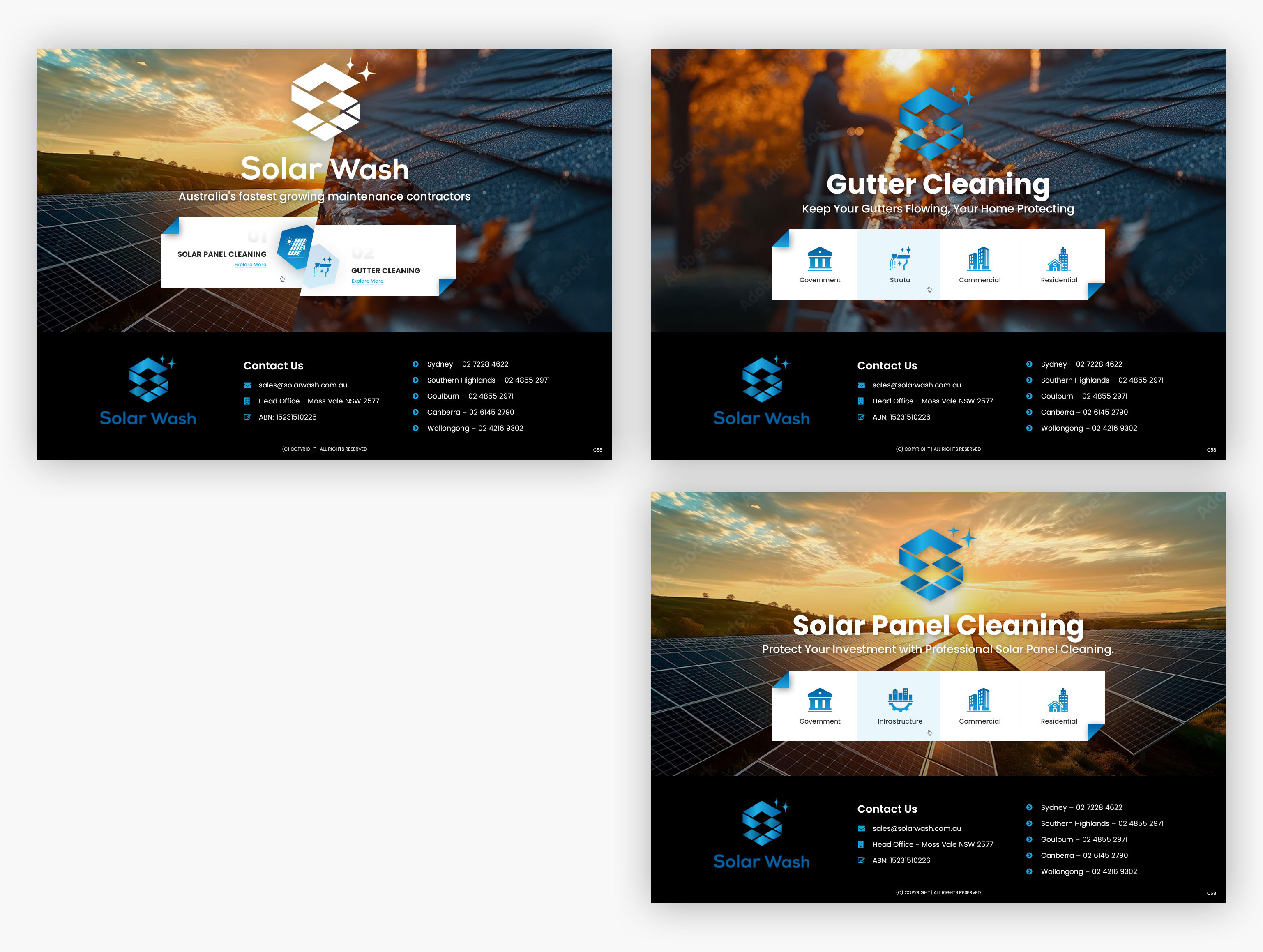 Web Design by pb for Solar Wash Holdings Pty Ltd | Design #34830568