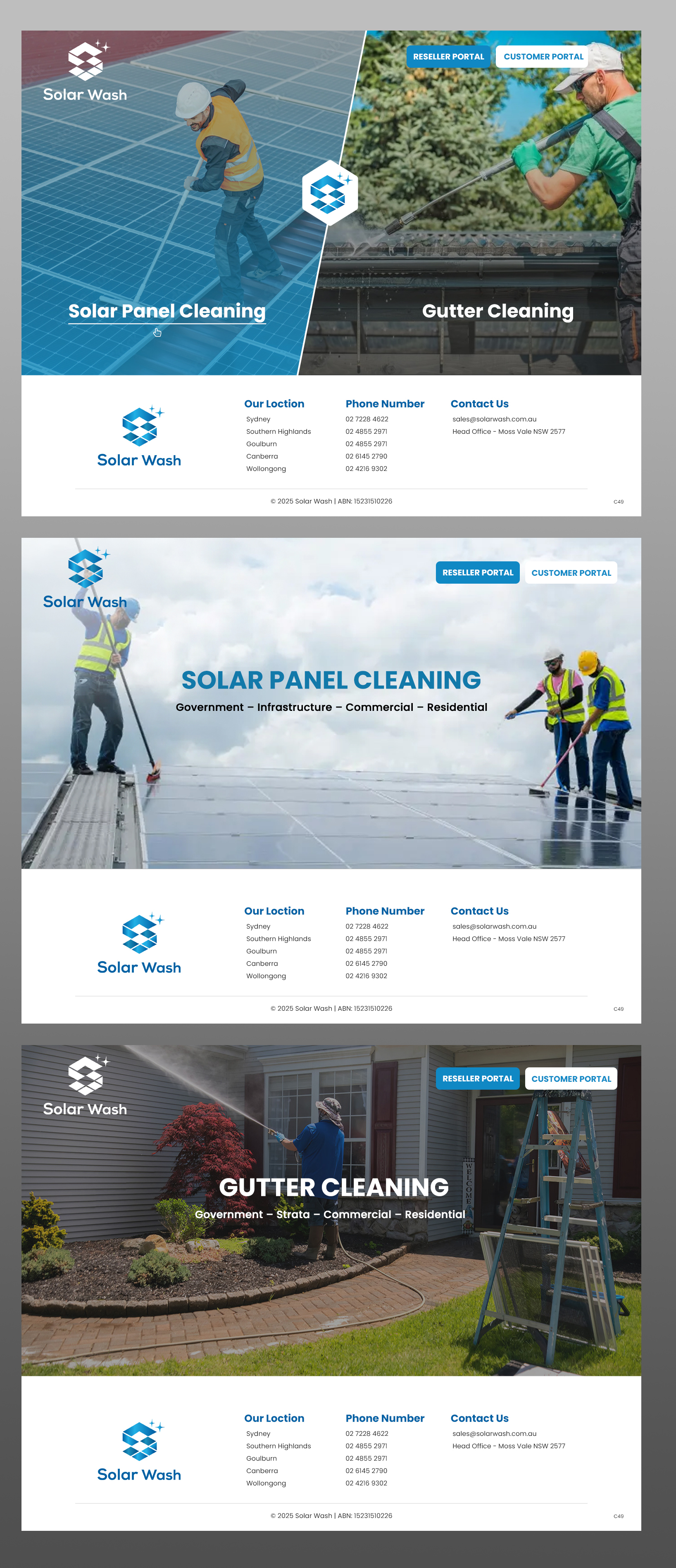 Web Design par pb pour Solar Wash Holdings Pty Ltd | Design #34830570