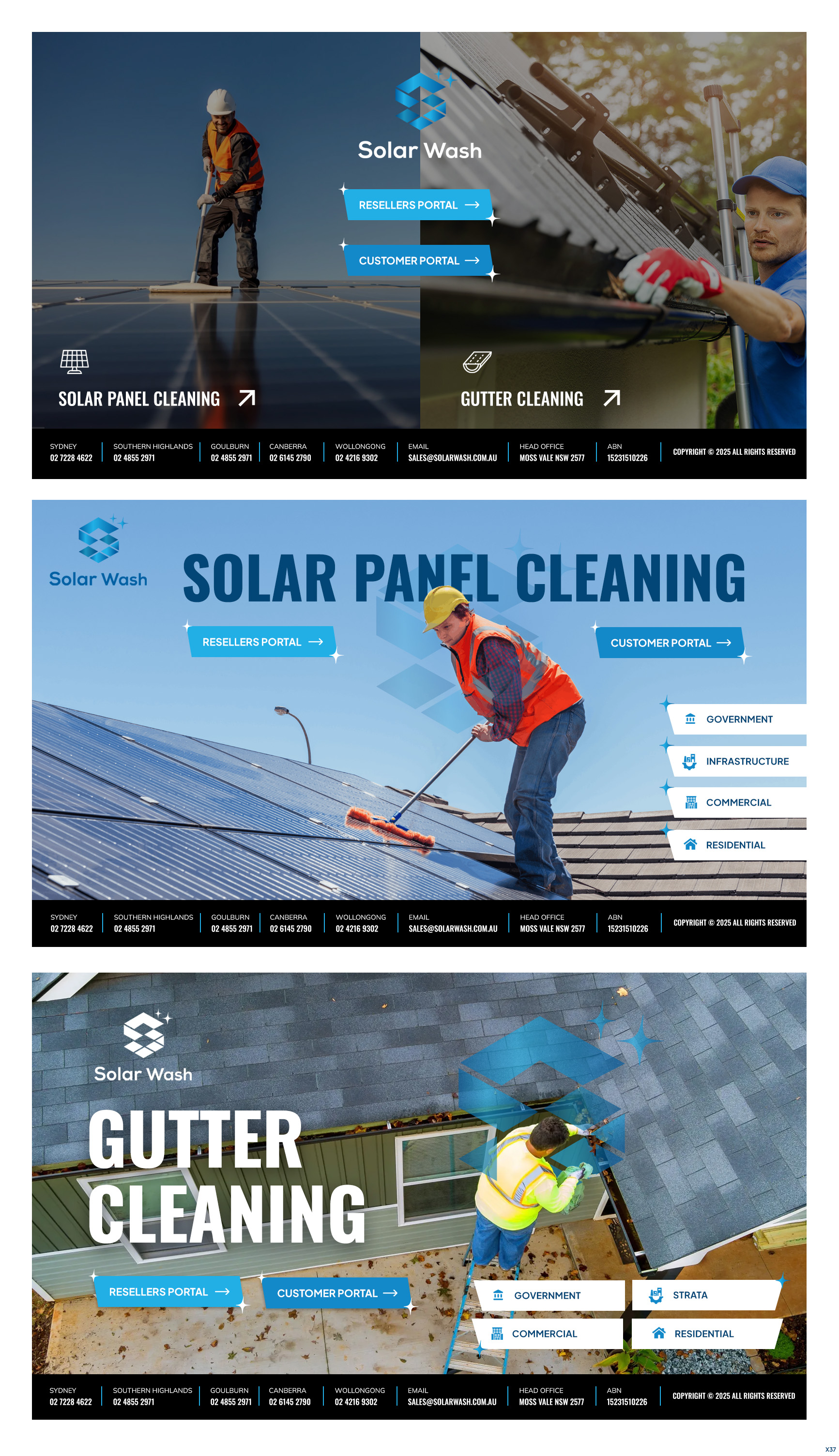 Web Design by pb for Solar Wash Holdings Pty Ltd | Design #34830576