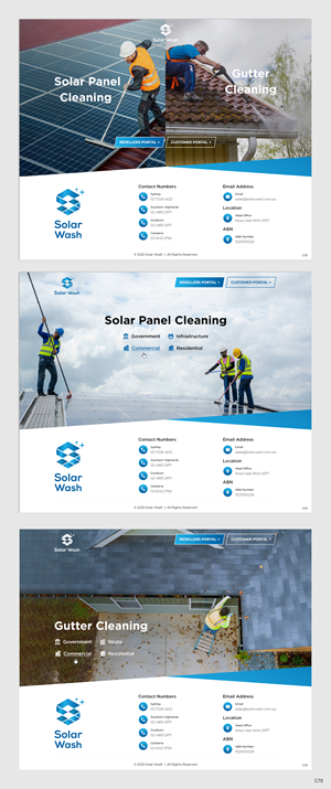 Web Design by pb for Solar Wash Holdings Pty Ltd | Design: #34830577