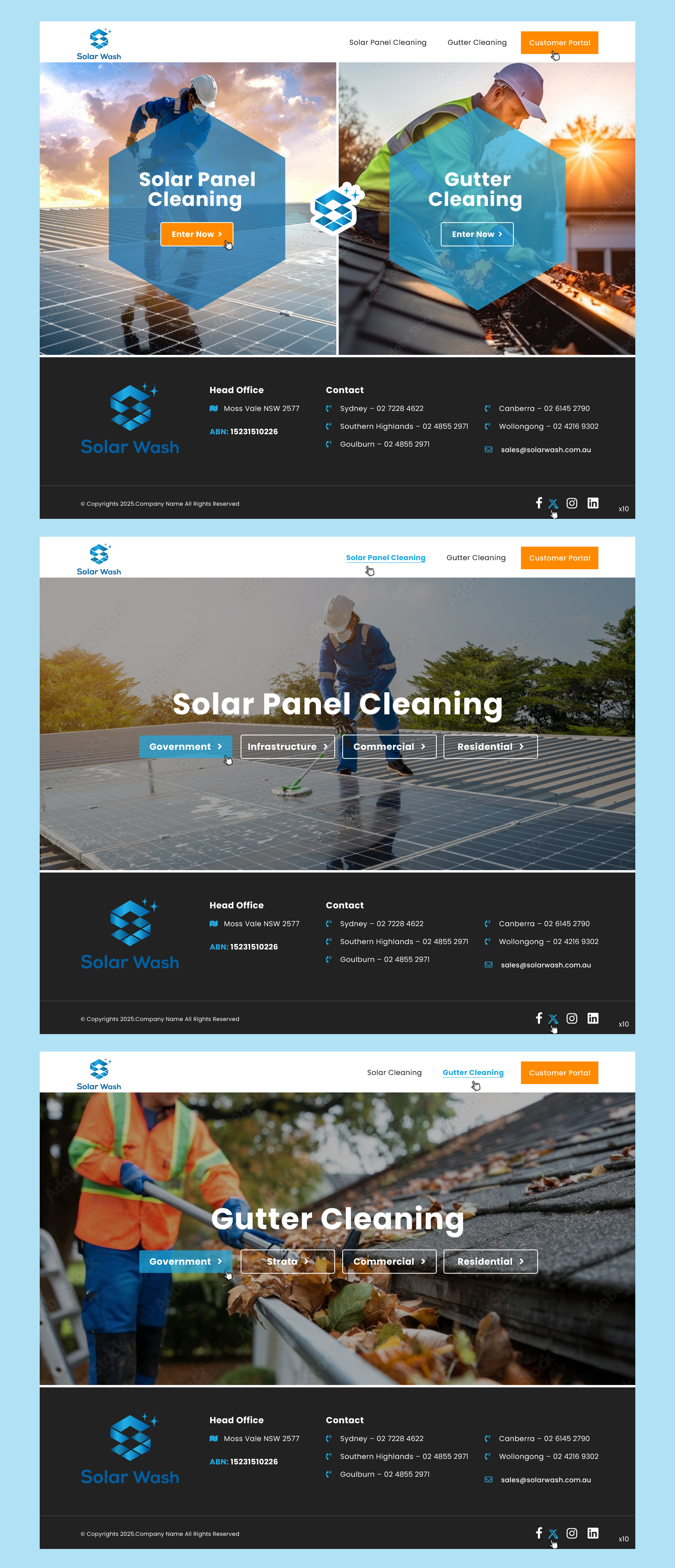 Web-Design von pb für Solar Wash Holdings Pty Ltd | Design #34830587
