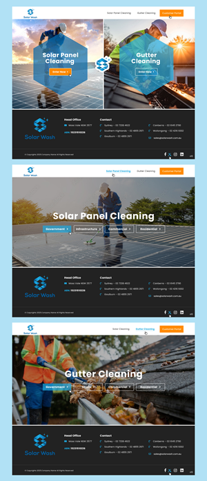 Web Design by pb for Solar Wash Holdings Pty Ltd | Design: #34830587