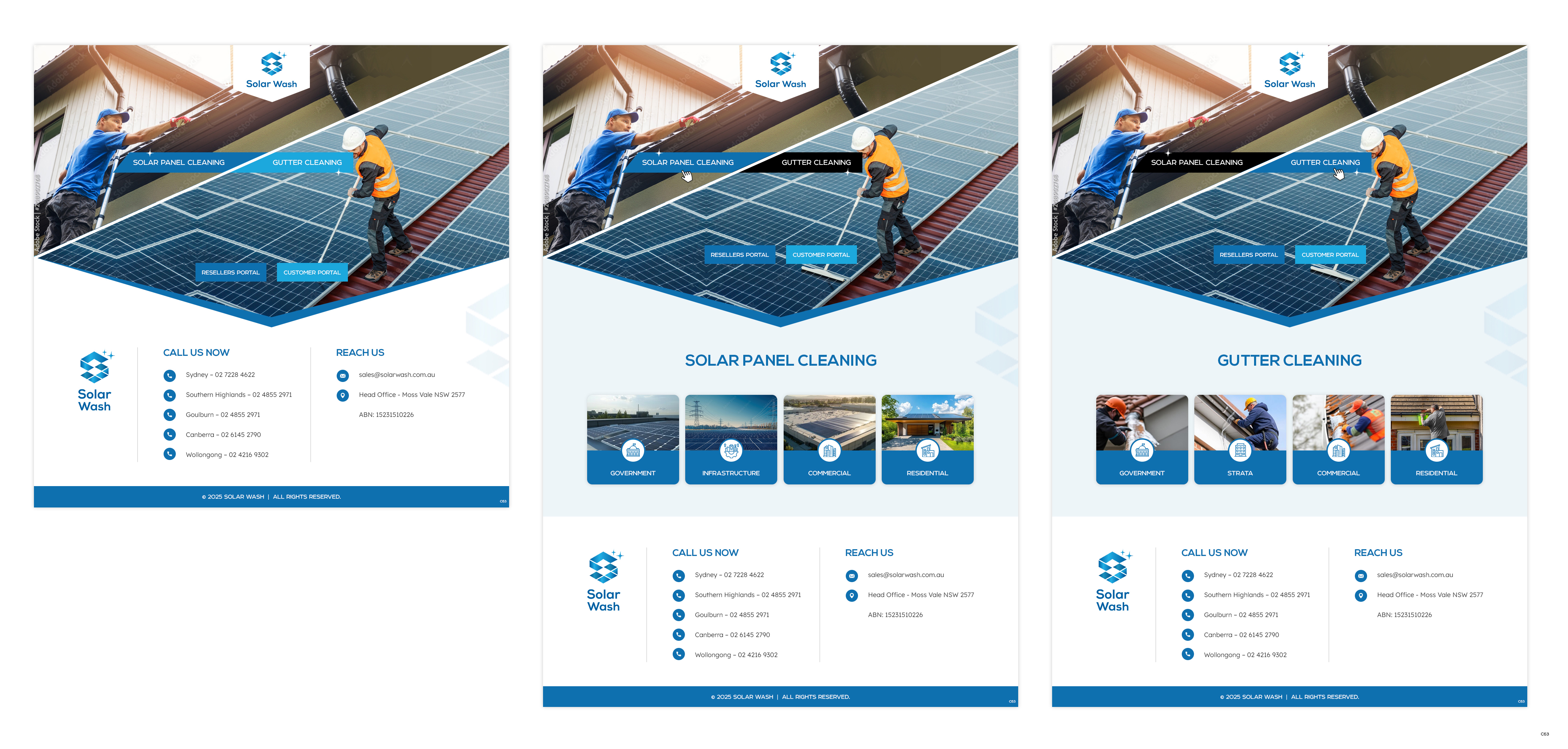 Web Design by pb for Solar Wash Holdings Pty Ltd | Design #34830588