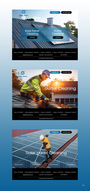 Web Design by pb for Solar Wash Holdings Pty Ltd | Design: #34837359