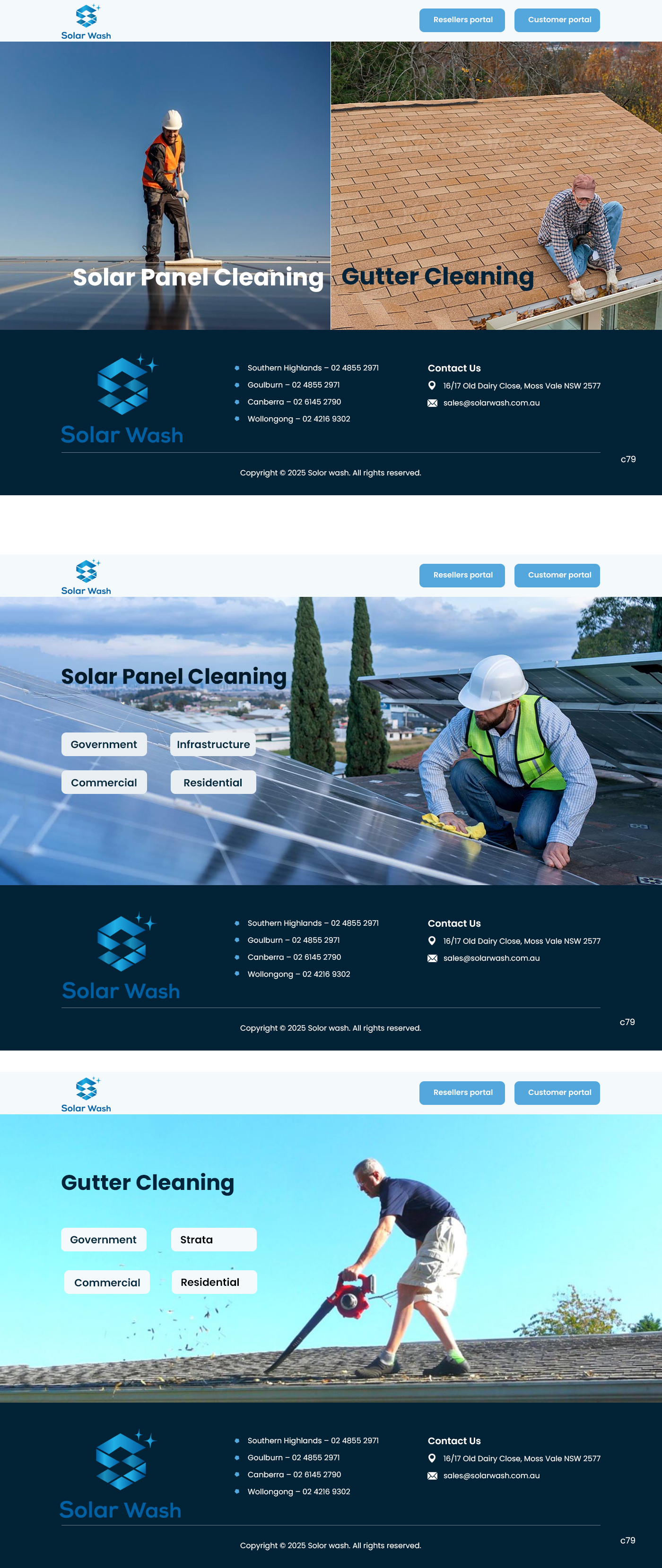Web Design by pb for Solar Wash Holdings Pty Ltd | Design #34837365