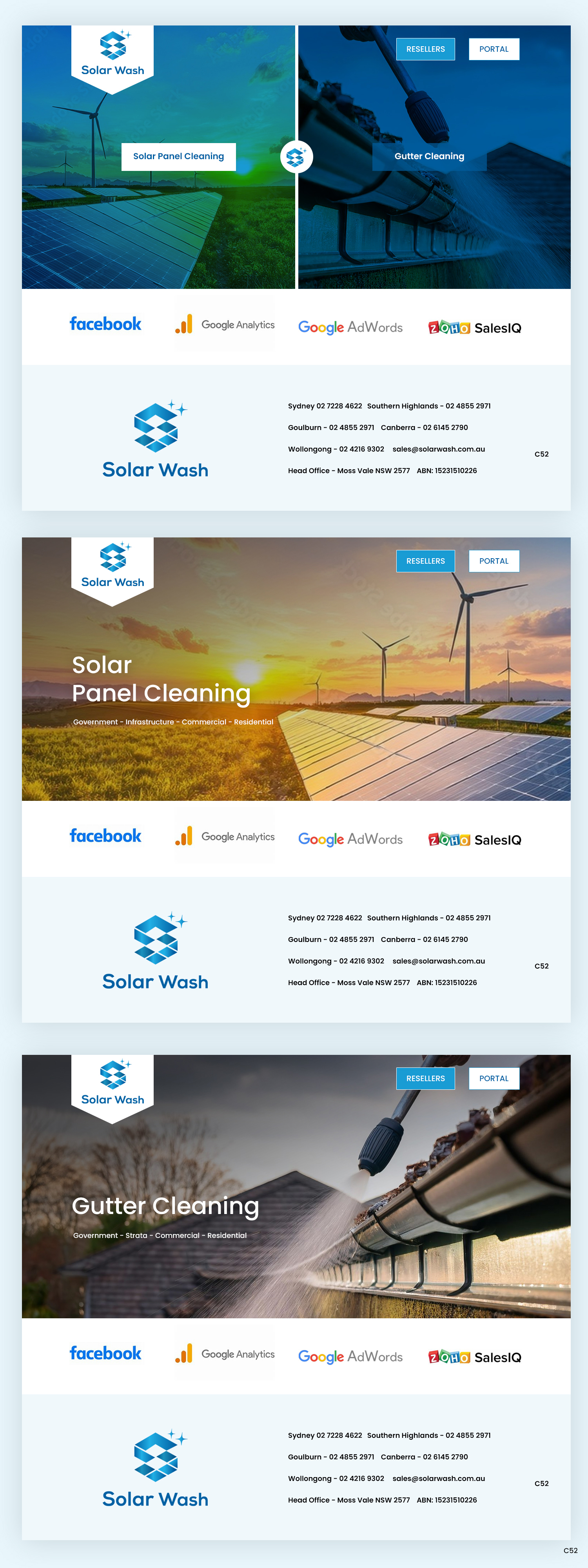 Web Design by pb for Solar Wash Holdings Pty Ltd | Design #34837369