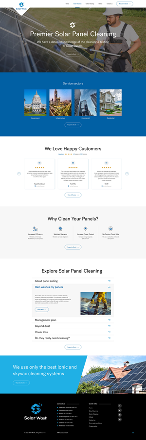Web Design by Ved Web Services for Solar Wash Holdings Pty Ltd | Design: #34830040