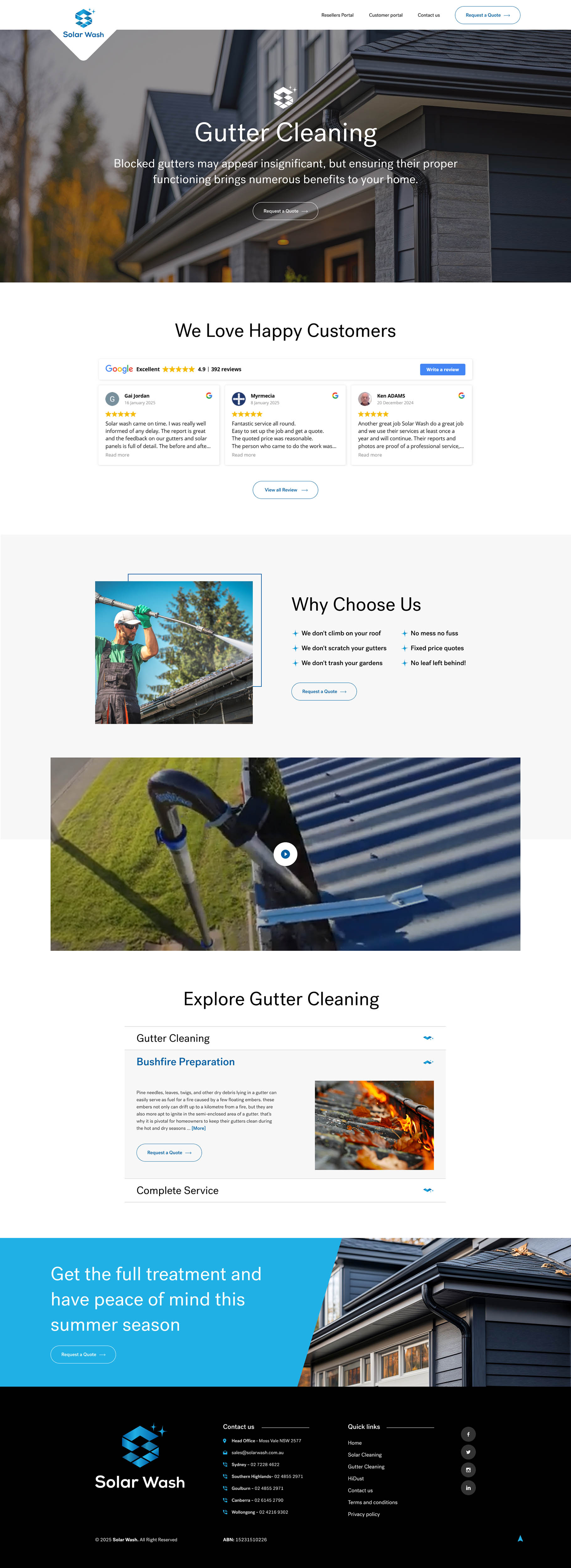 Web Design par Ved Web Services pour Solar Wash Holdings Pty Ltd | Design #34835302