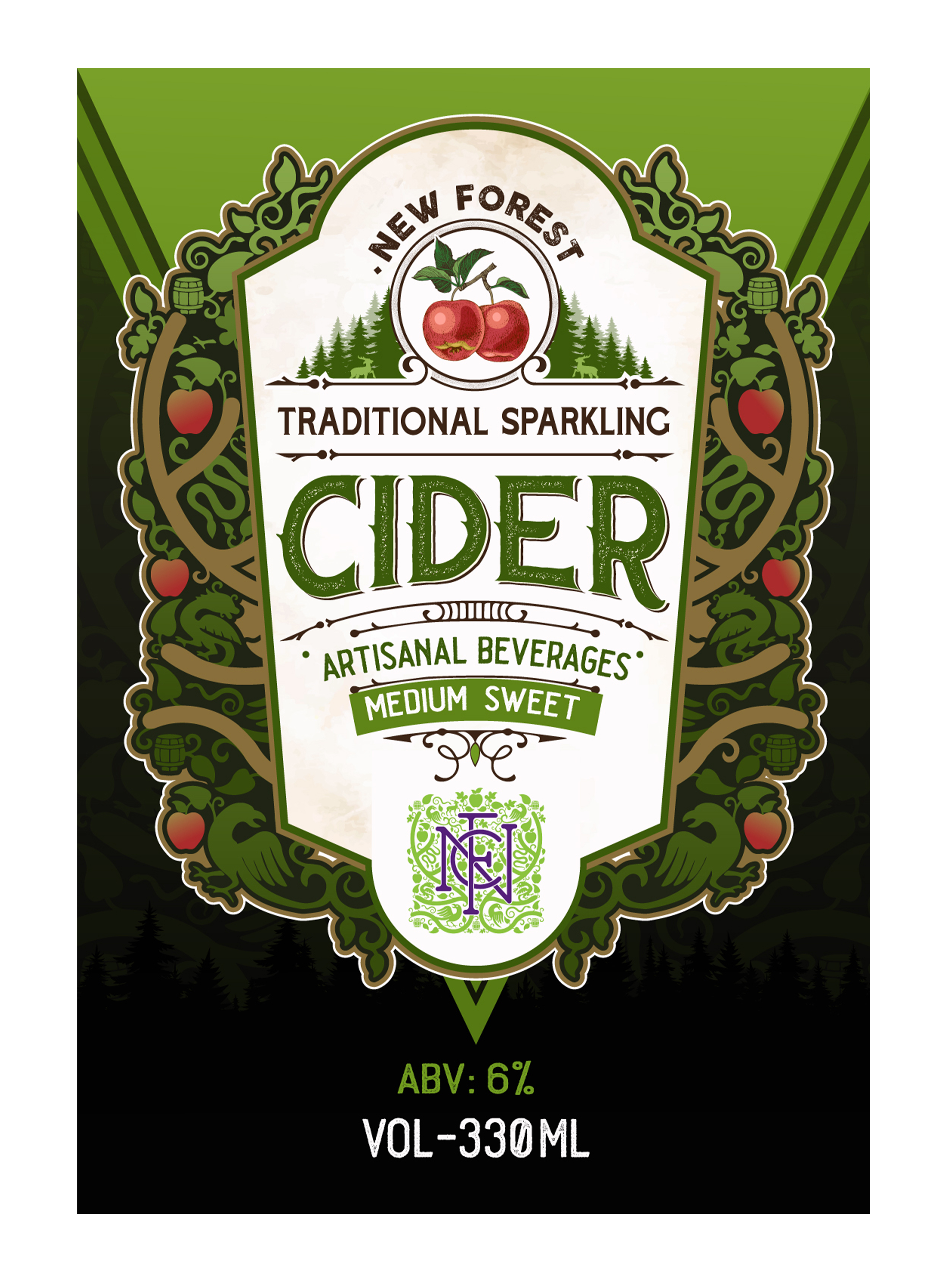 Label Design by designcircle for New Forest Cider Ltd | Design #34834495