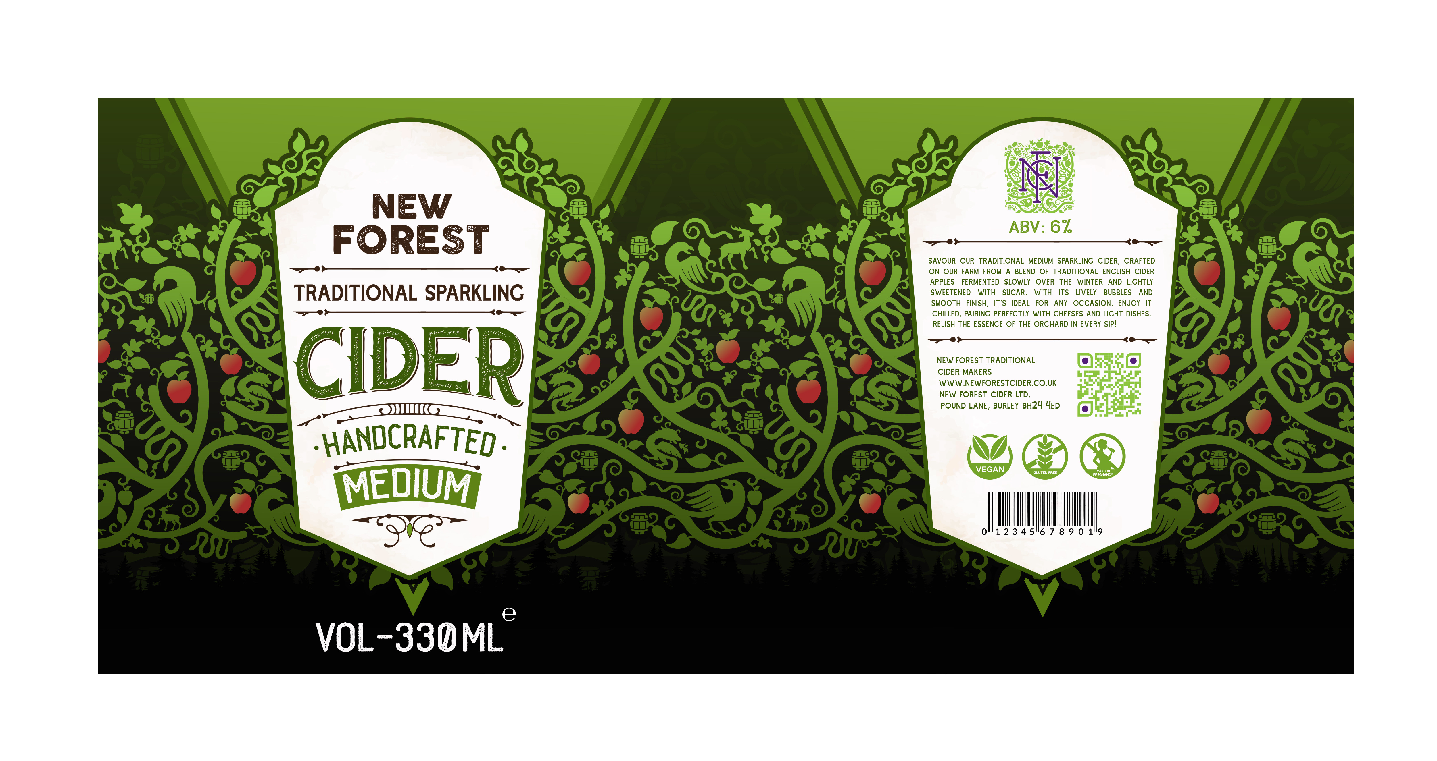Label Design by designcircle for New Forest Cider Ltd | Design #34863498