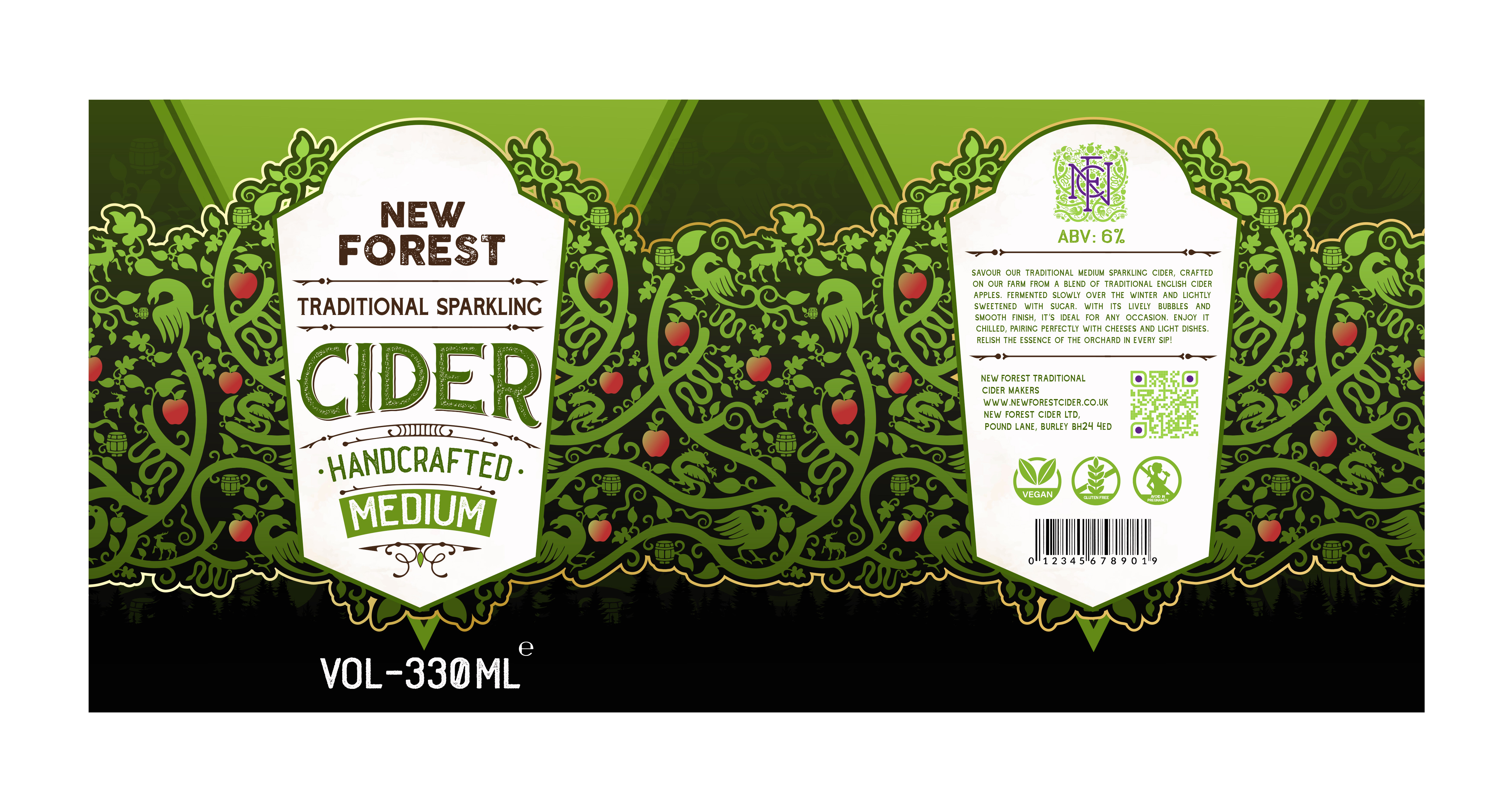 Label Design by designcircle for New Forest Cider Ltd | Design #34863500