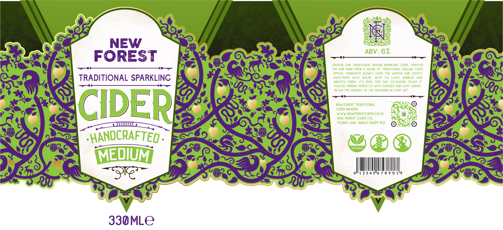 Label Design by designcircle for New Forest Cider Ltd | Design #34876709