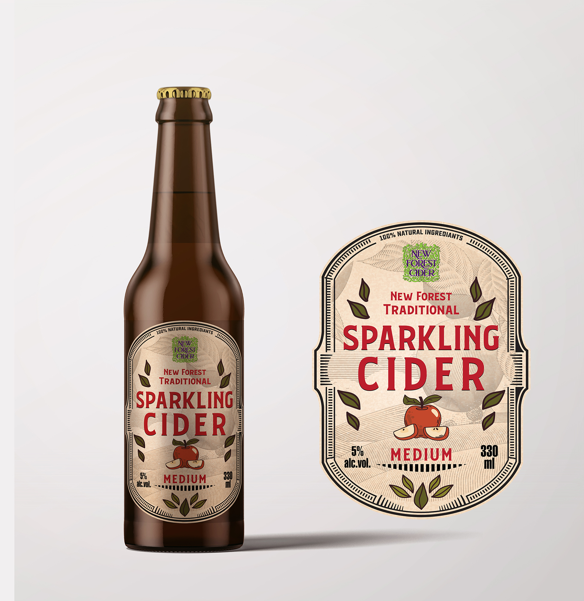 Label Design by ronin71 for New Forest Cider Ltd | Design #34849641