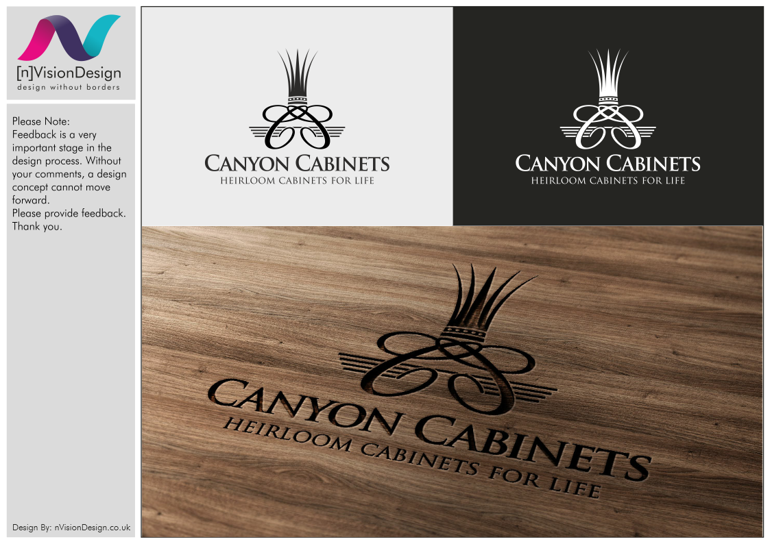 Logo Design by nvisiondesign.co.uk for canyon cabinets | Design #34827204