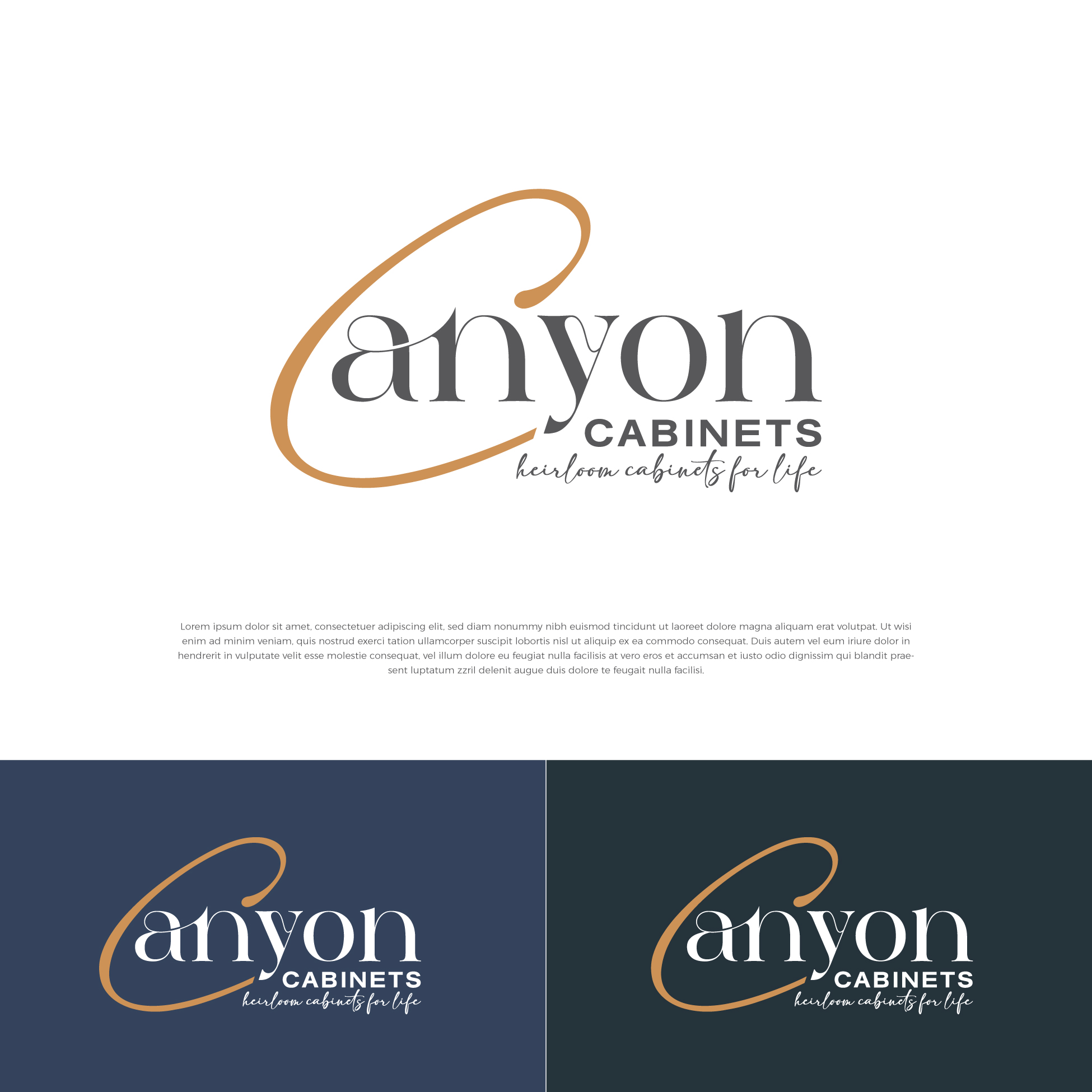 Diseño de Logo por StromDesignHub para canyon cabinets | Diseño #34830779