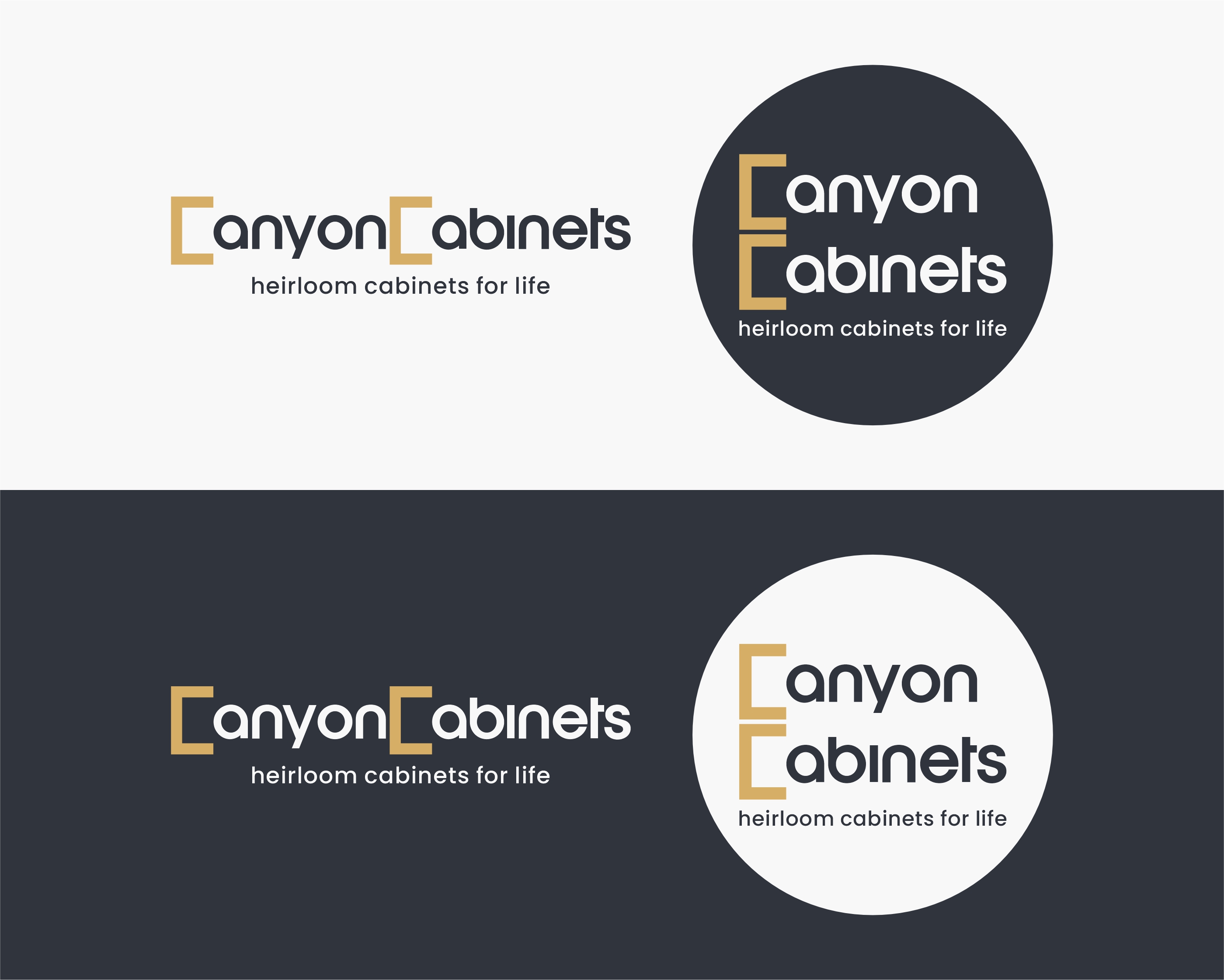 Logo Design by erikdesign for canyon cabinets | Design #34830683