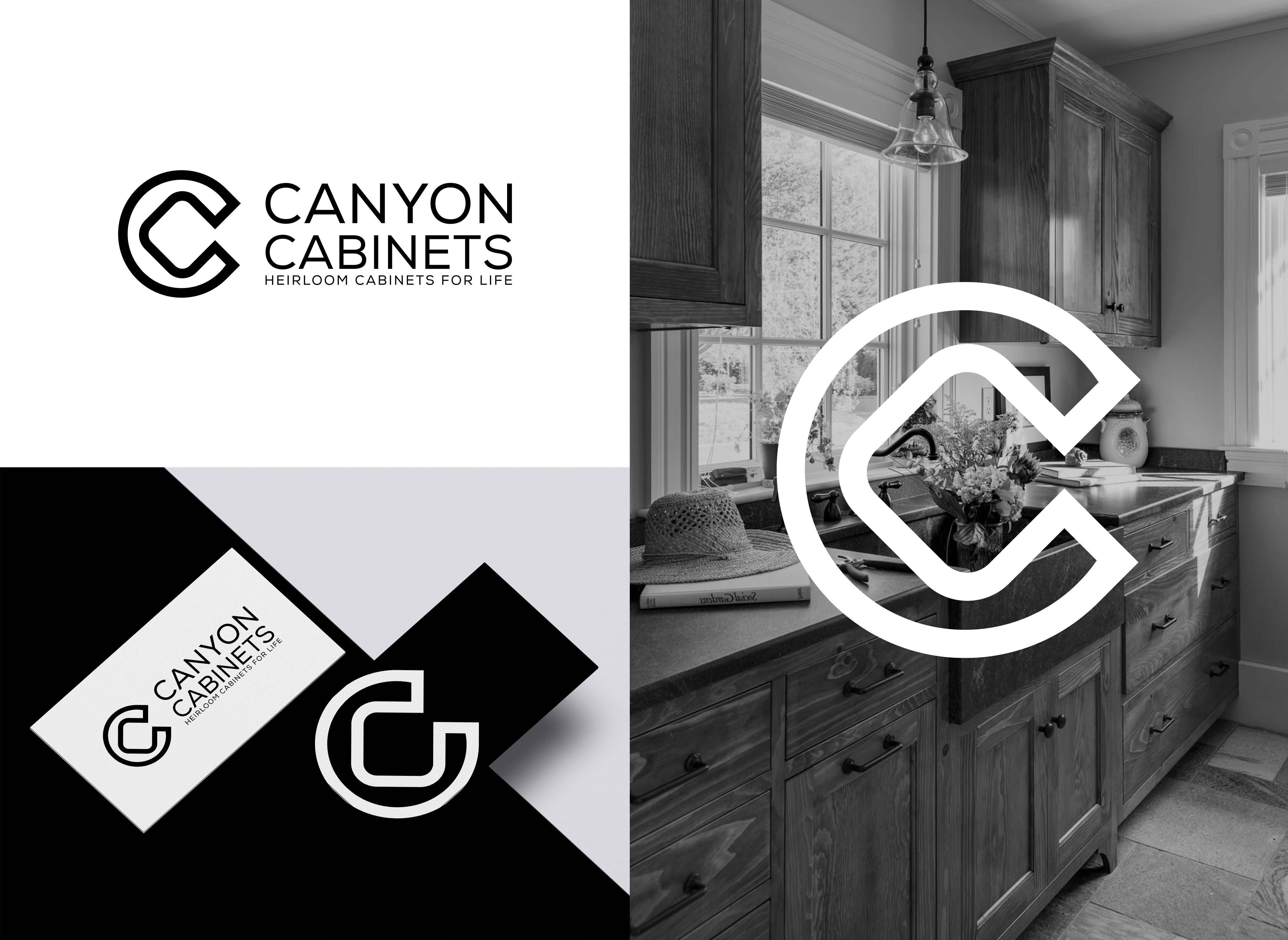 Logo Design by yellowdot for canyon cabinets | Design #34827085