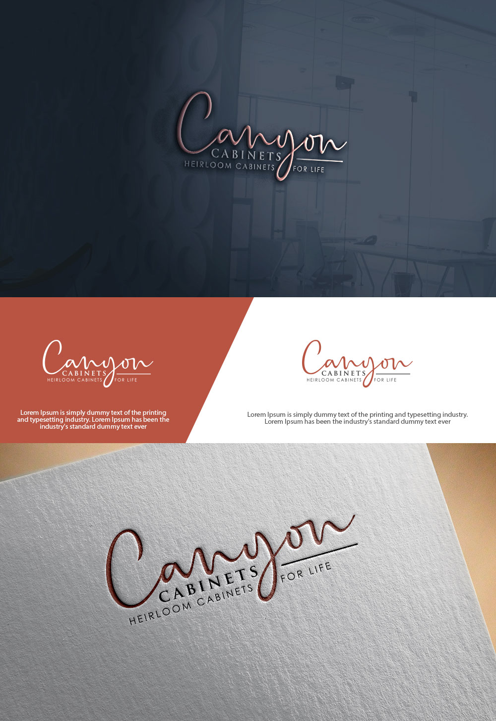 Logo Design by sulemani  creation for canyon cabinets | Design #34835419