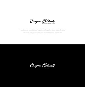 Logo Design by Barokahe guse for canyon cabinets | Design: #34839340